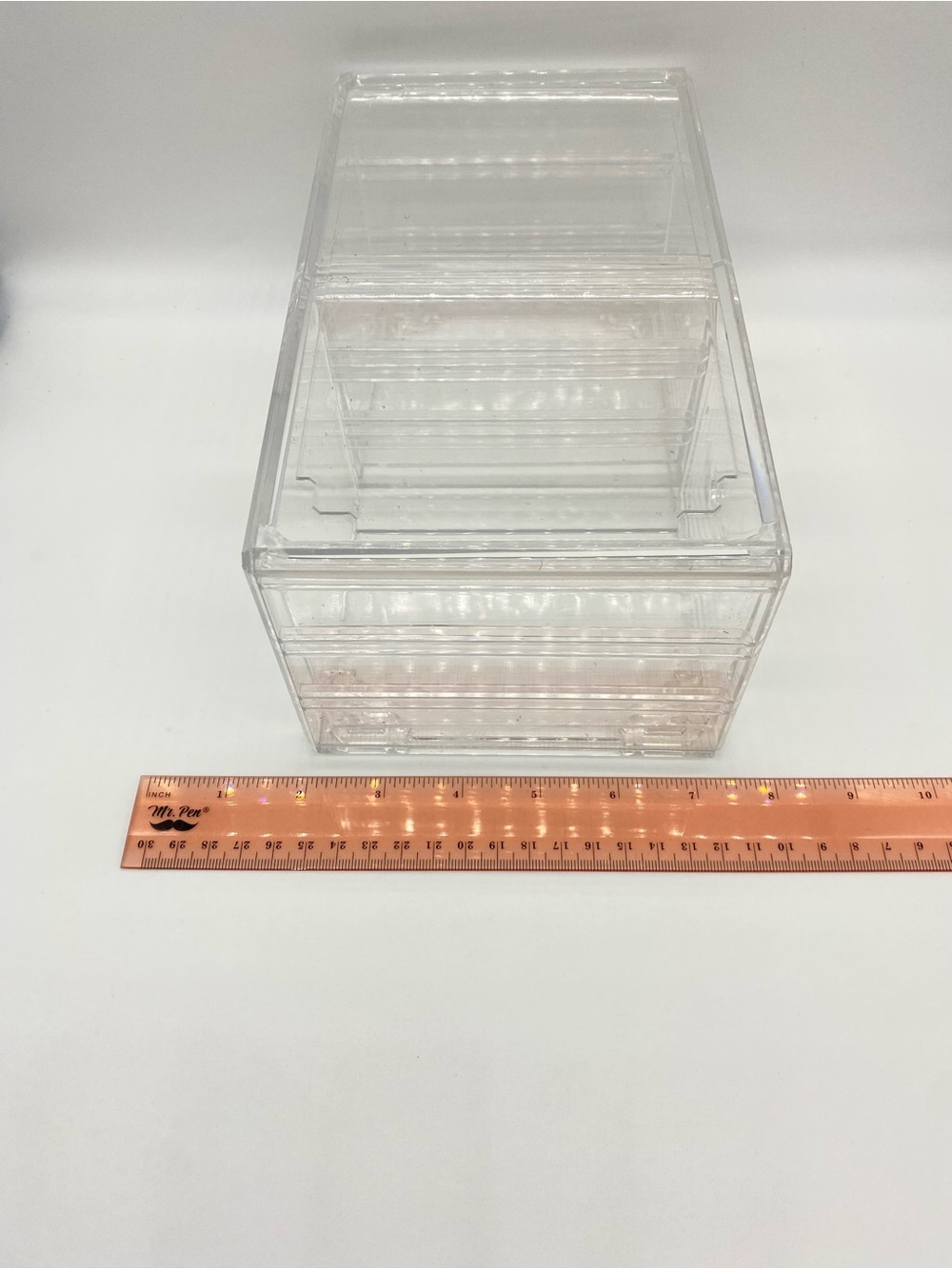 Clear Acrylic 2 Compartment Drawer Storage Organizer - Picture 4 of 5